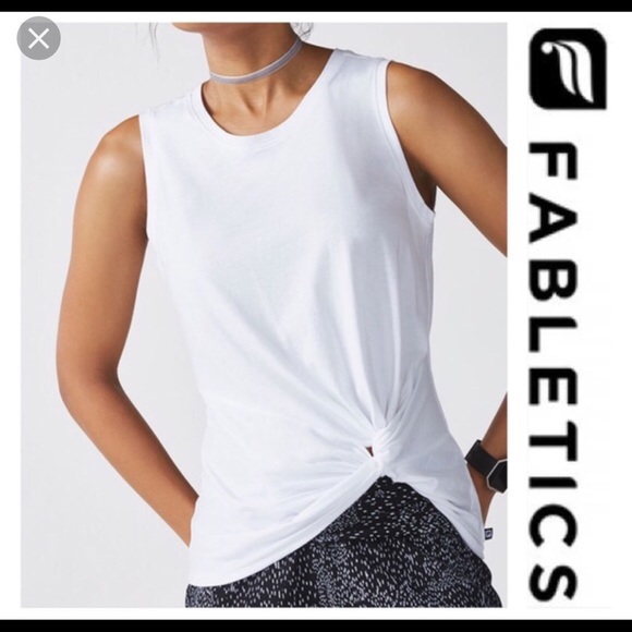 Fabletics Front Tie Knot Exercise Tank - Picture 1 of 8